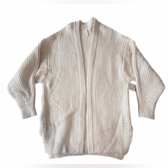 NWT Free People Nightingale Cardigan Cream Size Large - Picture 6 of 14